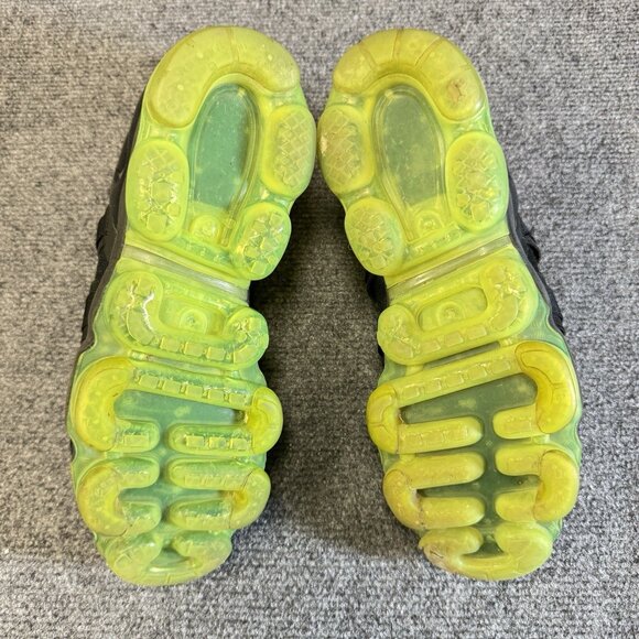 Nike Air Vapormax Shoes‎ Men US 8.5 Flyknit Black Volt Green Rare AH6834-007 - Picture 7 of 8